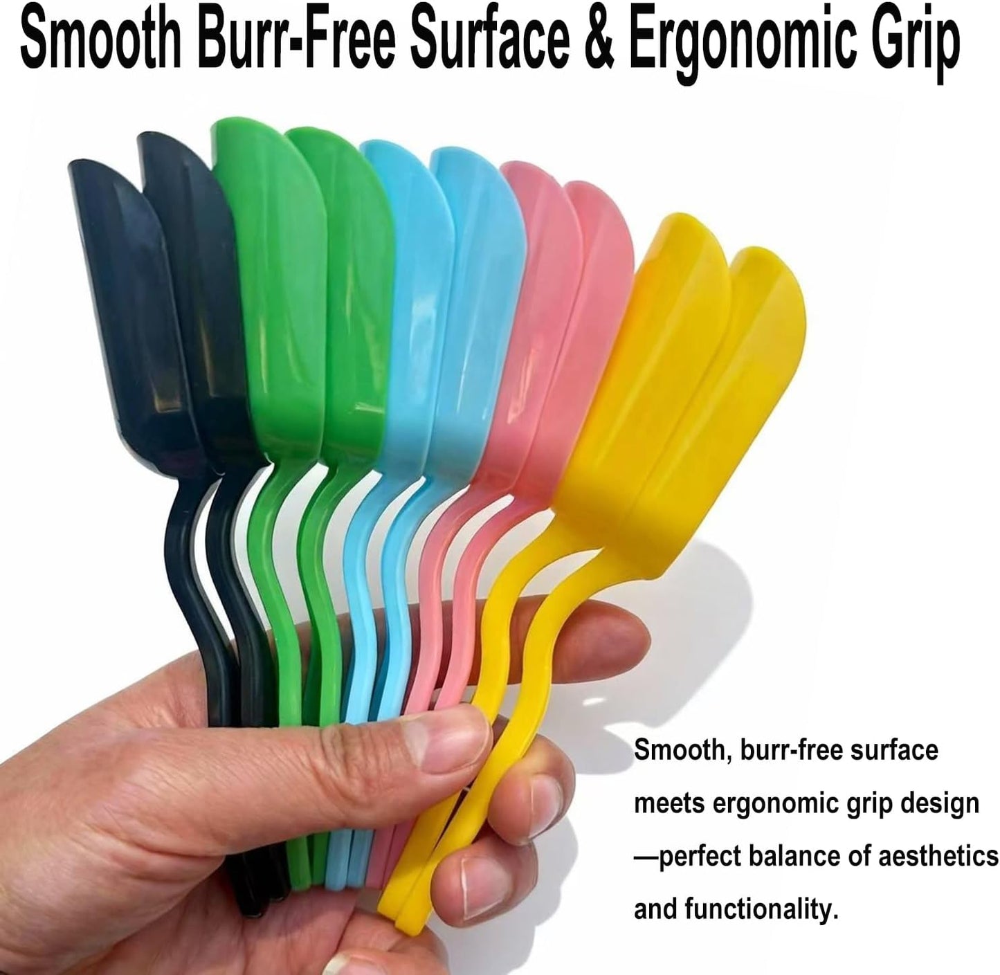 10Pcs Mini Shovel Set,Plastic Gardening Shovel Spoons Soil Scoops,Cultivation Digging Transplanting Tools for Succulents Potted Flowers,Succulent Sand Coffee Beans Milk Powder Scoops,5colors