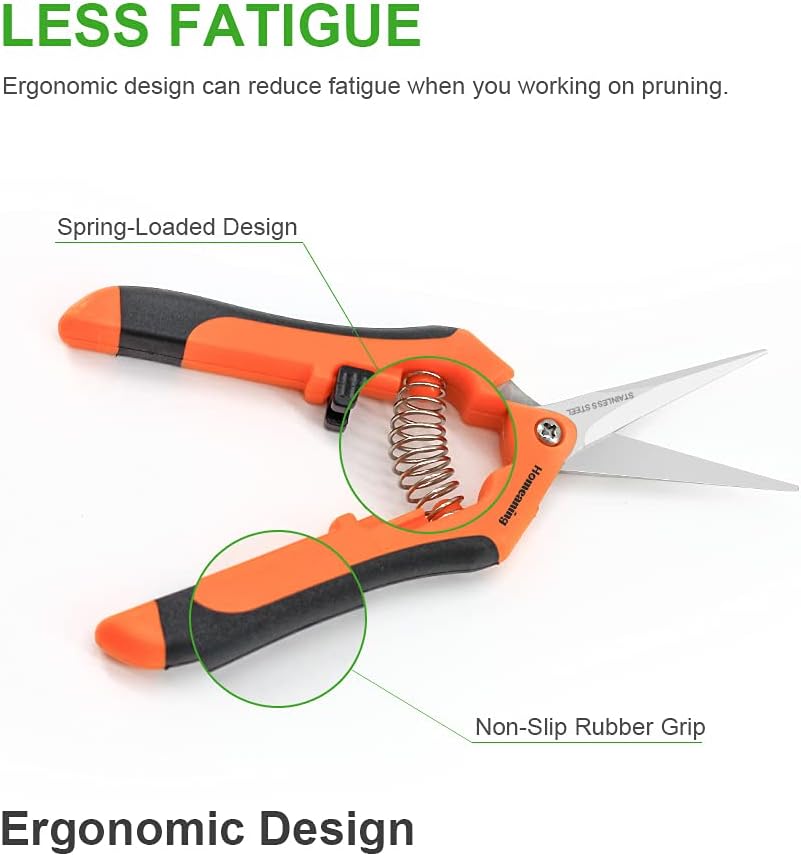 12 Packs Garden Pruning Shears with Curved Blades Trimming Scissors, Gardening Hand Pruning Snips Titanium Coated Precision Bonsai Pruning Shears, Convenient Flower Cutters(Blue)