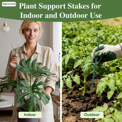 15Pack Monstera Plant Support for Indoor & Outdoor Plants with Clips & Ties