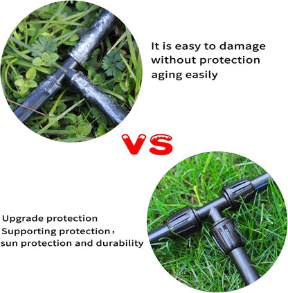 16 Pcs 1/2 inch Tubing Irrigation Fittings Kit,Anti-Drip Connectors