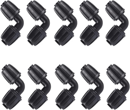 16 Pcs 1/2 inch Tubing Irrigation Fittings Kit,Anti-Drip Connectors