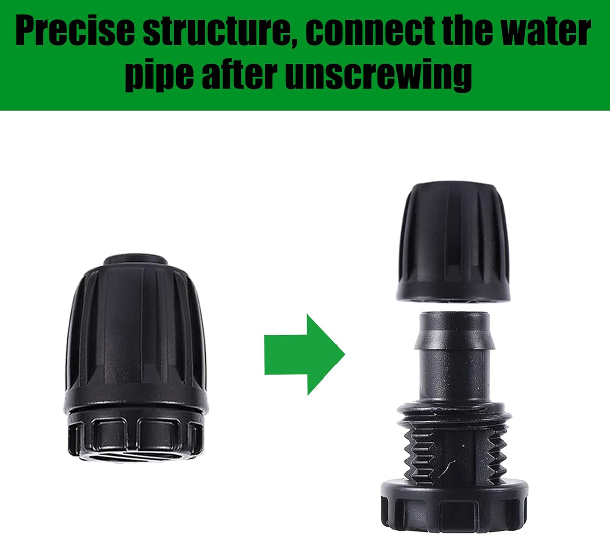16 Pcs 1/2 inch Tubing Irrigation Fittings Kit,Anti-Drip Connectors
