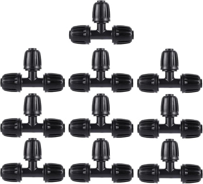 16 Pcs 1/2 inch Tubing Irrigation Fittings Kit,Anti-Drip Connectors