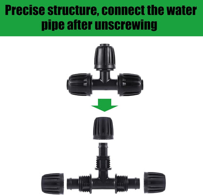 16 Pcs 1/2 inch Tubing Irrigation Fittings Kit,Anti-Drip Connectors