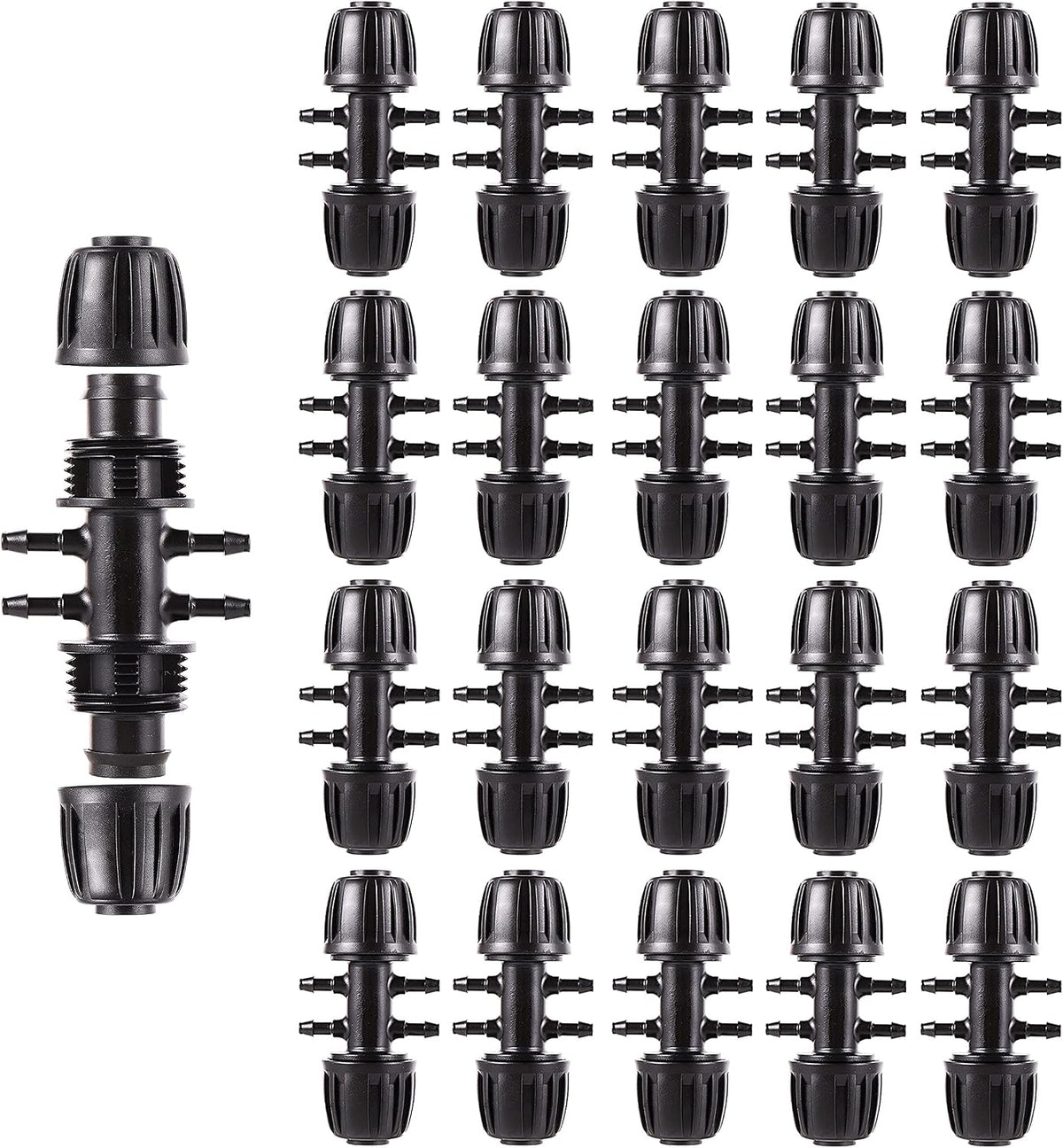 16 Pcs 1/2 inch Tubing Irrigation Fittings Kit,Anti-Drip Connectors