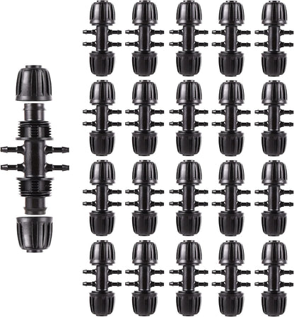 16 Pcs 1/2 inch Tubing Irrigation Fittings Kit,Anti-Drip Connectors