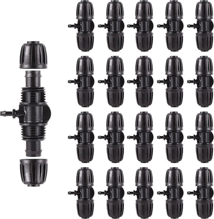 16 Pcs 1/2 inch Tubing Irrigation Fittings Kit,Anti-Drip Connectors