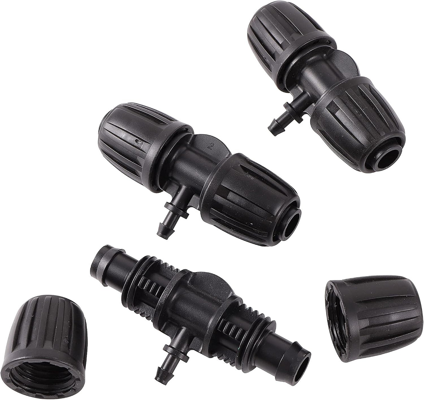 16 Pcs 1/2 inch Tubing Irrigation Fittings Kit,Anti-Drip Connectors