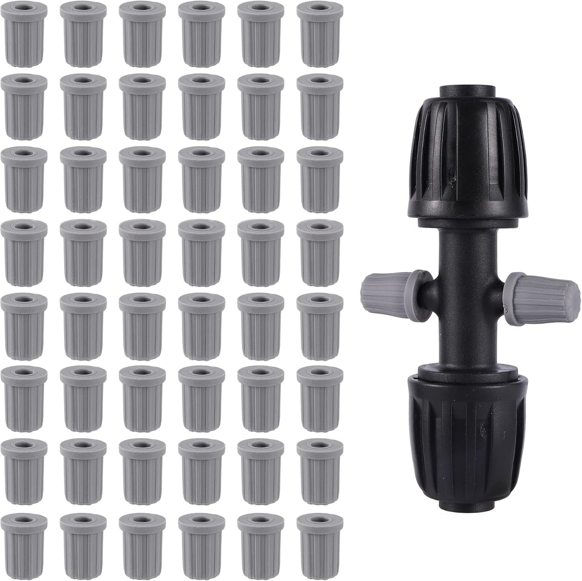 16 Pcs 1/2 inch Tubing Irrigation Fittings Kit,Anti-Drip Connectors