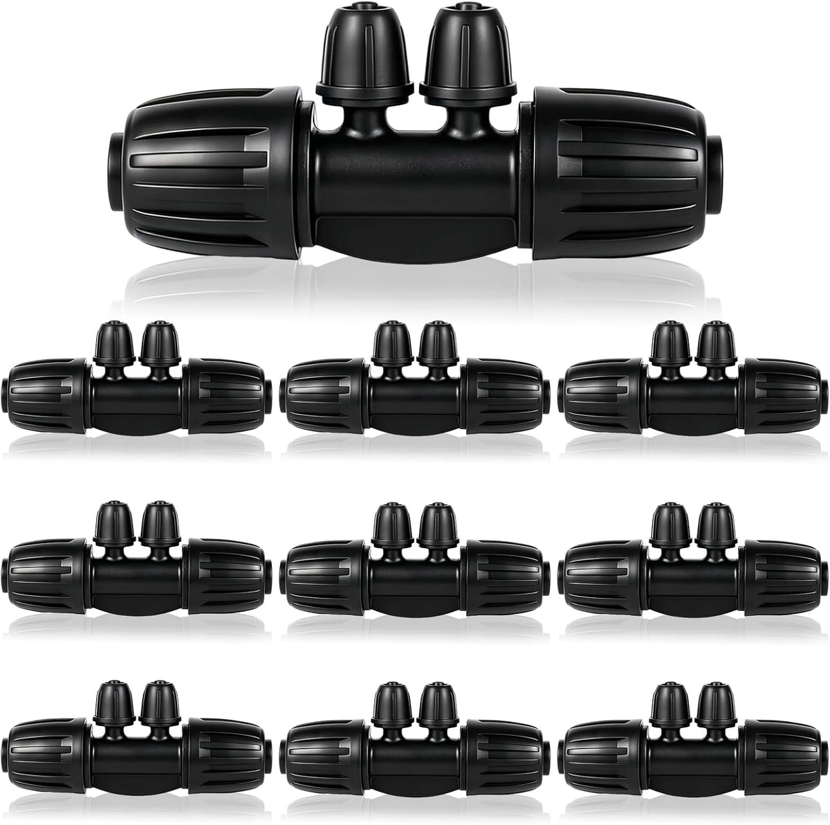 16 Pcs 1/2 inch Tubing Irrigation Fittings Kit,Anti-Drip Connectors