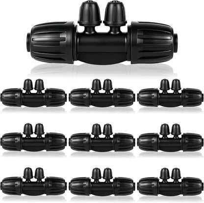 16 Pcs 1/2 inch Tubing Irrigation Fittings Kit,Anti-Drip Connectors
