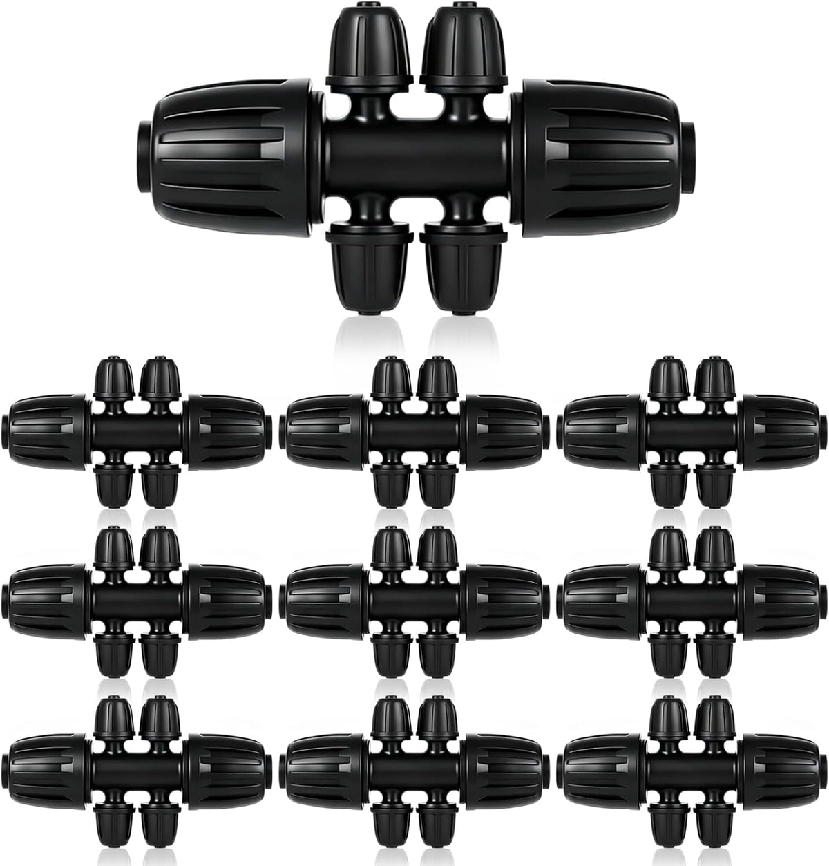 16 Pcs 1/2 inch Tubing Irrigation Fittings Kit,Anti-Drip Connectors