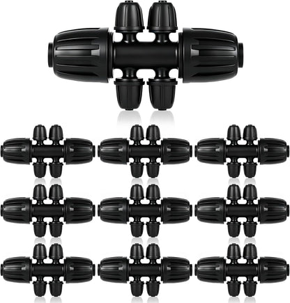 16 Pcs 1/2 inch Tubing Irrigation Fittings Kit,Anti-Drip Connectors