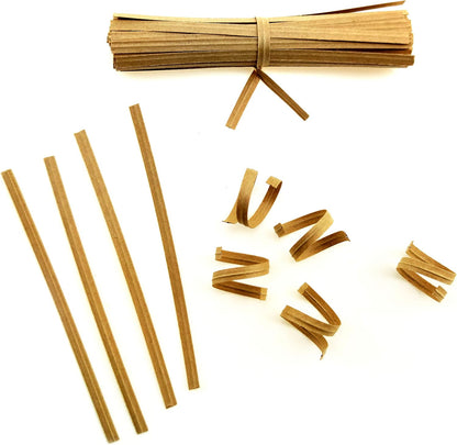 1000 Pcs 4 Inch Kraft Paper Twist Ties for Cello Bags Treat Bags Gift Packaging Bread Cookie Candy Cake Bags