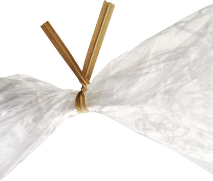 1000 Pcs 4 Inch Kraft Paper Twist Ties for Cello Bags Treat Bags Gift Packaging Bread Cookie Candy Cake Bags