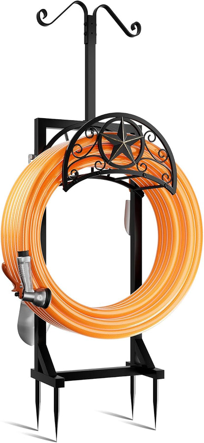 Detachable Heavy Duty Garden Hose Stand, Outdoor Water Hose Storage Rack