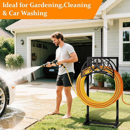 Detachable Heavy Duty Garden Hose Stand, Outdoor Water Hose Storage Rack
