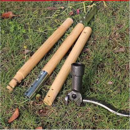 Stand Up Weed Puller Tool - Long Handle Design | Bamboo Handle with 4-Claw Steel Head for Easy Use, Ergonomic Weeding Tool for Lawn, Garden & Yard Care