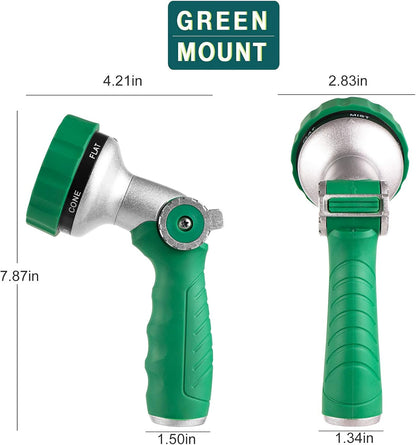 Garden Hose Nozzle, Water Hose Spray Nozzle with Thumb Control On Off Valve for Easy Water Flow Control