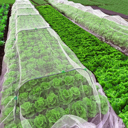 2 Pack Garden Netting 10x39.4Ft Ultra Fine Mesh Insect Netting for Garden Protection,Reusable Barrier Protection Mesh Plants Cover for Protect Vegetables Plants Fruits Flowers Crops from Animals