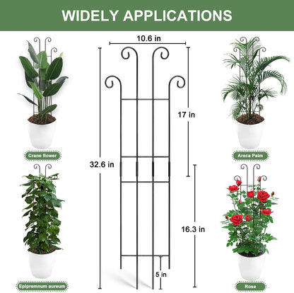 32.6in Monstera Plant Support, Plant Trellis Indoor 2P