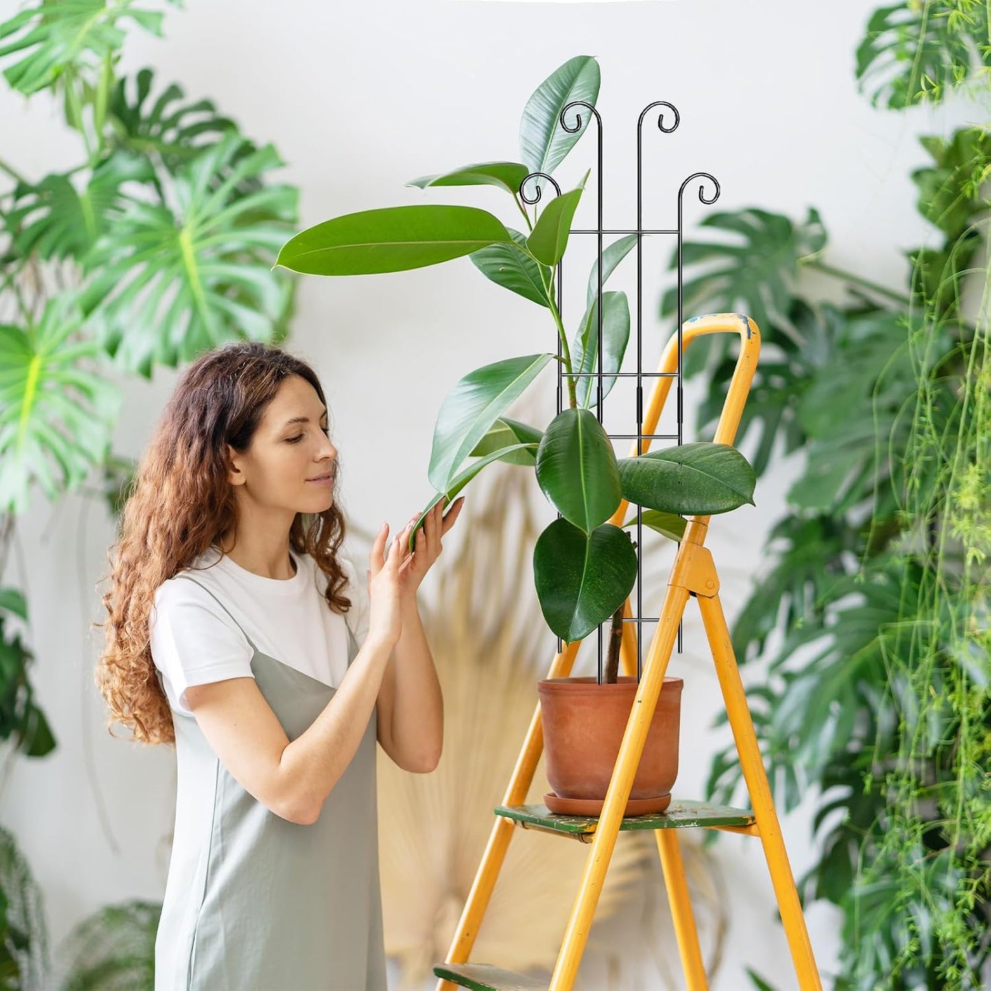 32.6in Monstera Plant Support, Plant Trellis Indoor 2P