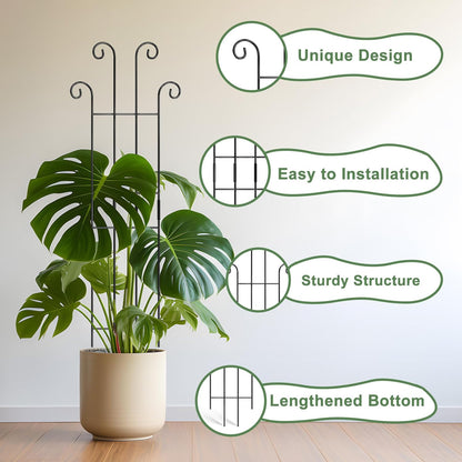 32.6in Monstera Plant Support, Plant Trellis Indoor 2P