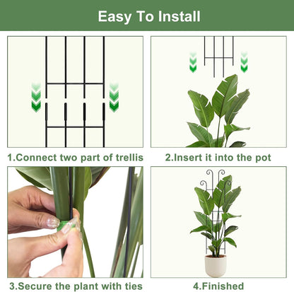 32.6in Monstera Plant Support, Plant Trellis Indoor 2P