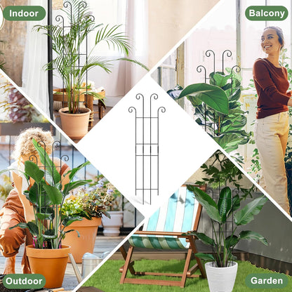 32.6in Monstera Plant Support, Plant Trellis Indoor 2P