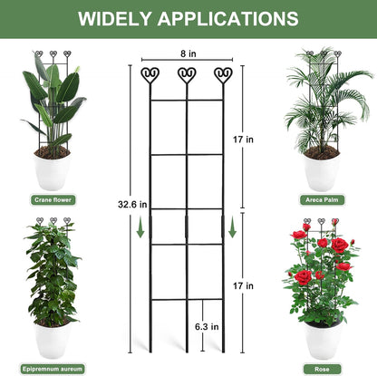 32.6in Monstera Plant Support, Plant Trellis Indoor 2P