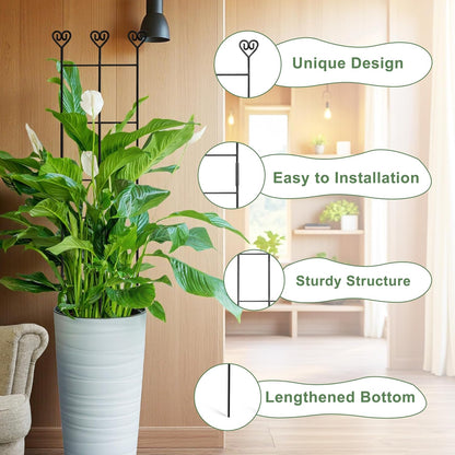 32.6in Monstera Plant Support, Plant Trellis Indoor 2P