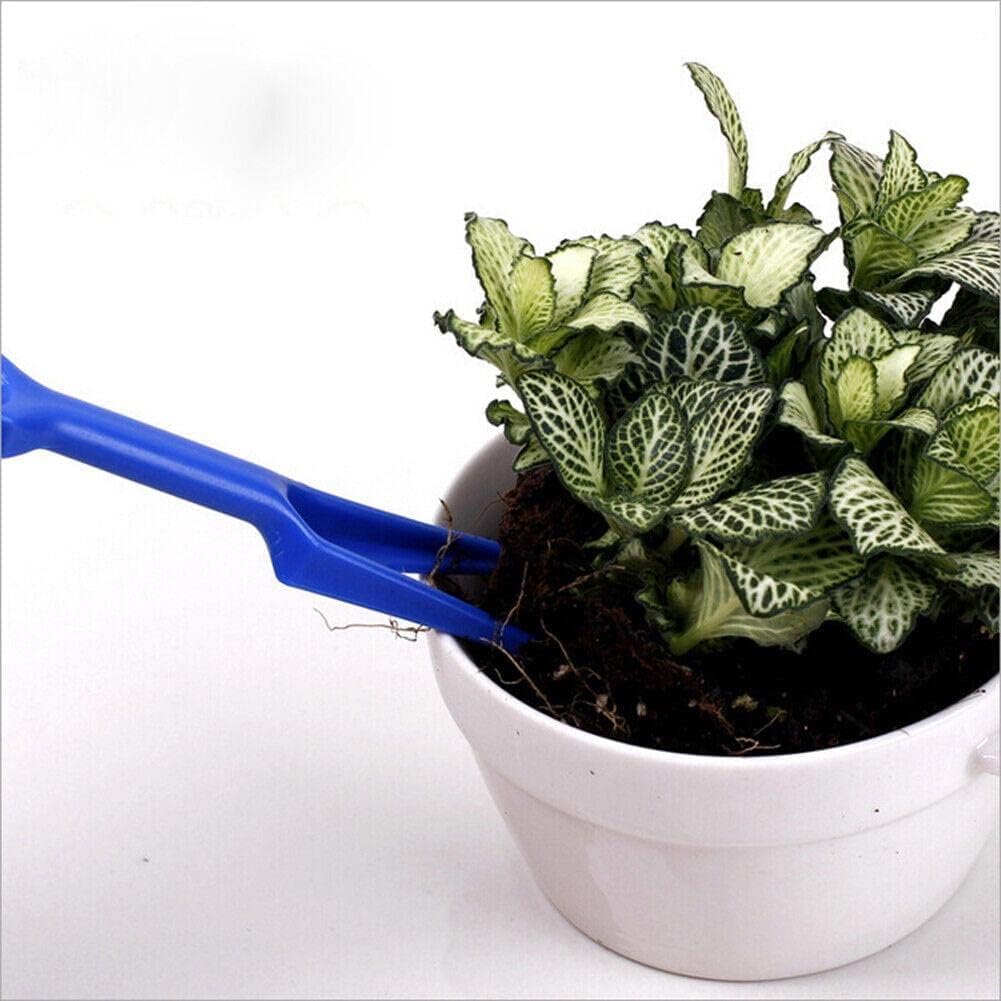 2Pcs Blue Mini Garden Hand Succulent Transplanting Tools,Widger Plastic Seedlings Dibber Sowing Digging Mini Garden Hand Tools for Home Gardens,Gardens Tool Sets, Gardening