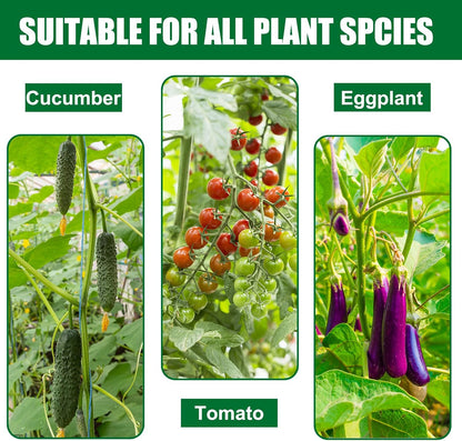 Garden Stakes 55 Inches Steel Plant Stakes Tomato Stakes Garden Poles Pack of 25