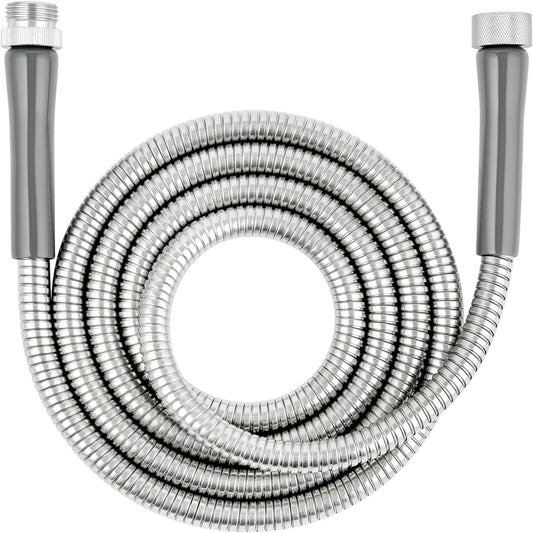 Stainless Steel Garden Hose,8ft, LeakProof,Flexible,F/M Connector