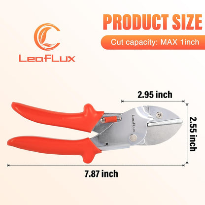 8" Professional Heavy Duty Anvil Pruning Shears with Anti-Rust SK-5 Blades, Garden Shears for Dry Stems and Small Branches, Gardening Scissors, Clippers for Wood, Non-Slip Handle. | LFXP1108S