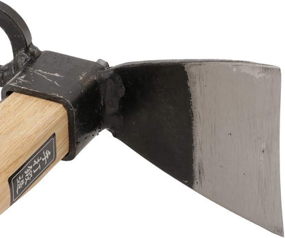 Japanese Forged Garden Hoe & Cultivator - Wooden Handle