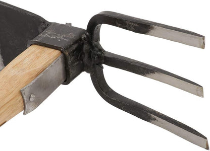 Japanese Forged Garden Hoe & Cultivator - Wooden Handle