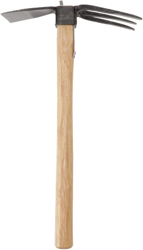 Japanese Forged Garden Hoe & Cultivator - Wooden Handle