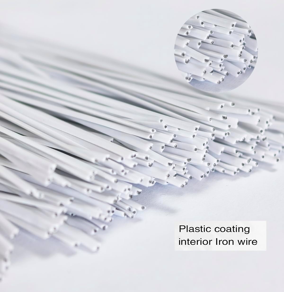 200 Pcs 6" Garden Plastic Plant Twist Ties Reusable Blue Cable Ties for Climbing Plant Support, Christmas Tree, Bags, Gardening Activity.(Blue)