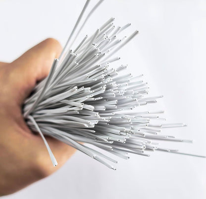 200 Pcs 6" Garden Plastic Plant Twist Ties Reusable Blue Cable Ties for Climbing Plant Support, Christmas Tree, Bags, Gardening Activity.(Blue)