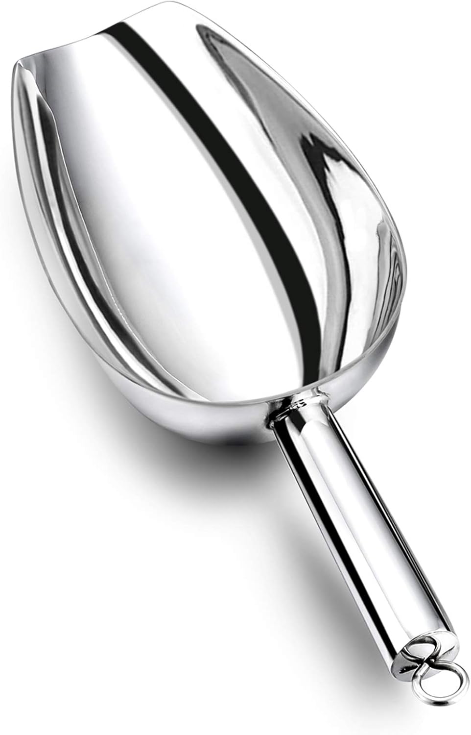 Food Ice Scoop, Stainless Steel Scoop, 8 Oz, 2Pcs