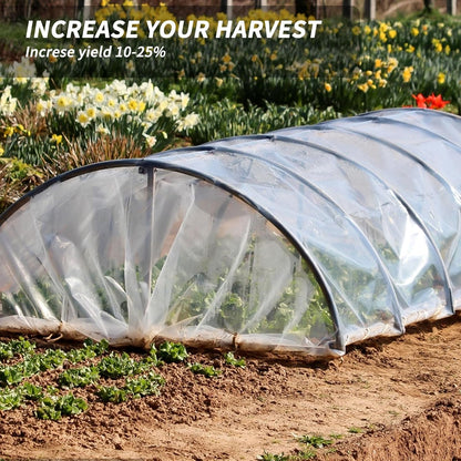 Greenhouse Plastic Sheeting 8' x 25' 6 Mil, Clear UV Resistant Heavy Duty Polyethylene Film, Thick Greenhouse Cover for Garden, Farm, Agriculture