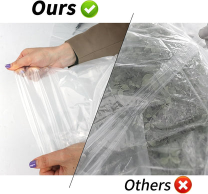 Greenhouse Plastic Sheeting 8' x 25' 6 Mil, Clear UV Resistant Heavy Duty Polyethylene Film, Thick Greenhouse Cover for Garden, Farm, Agriculture