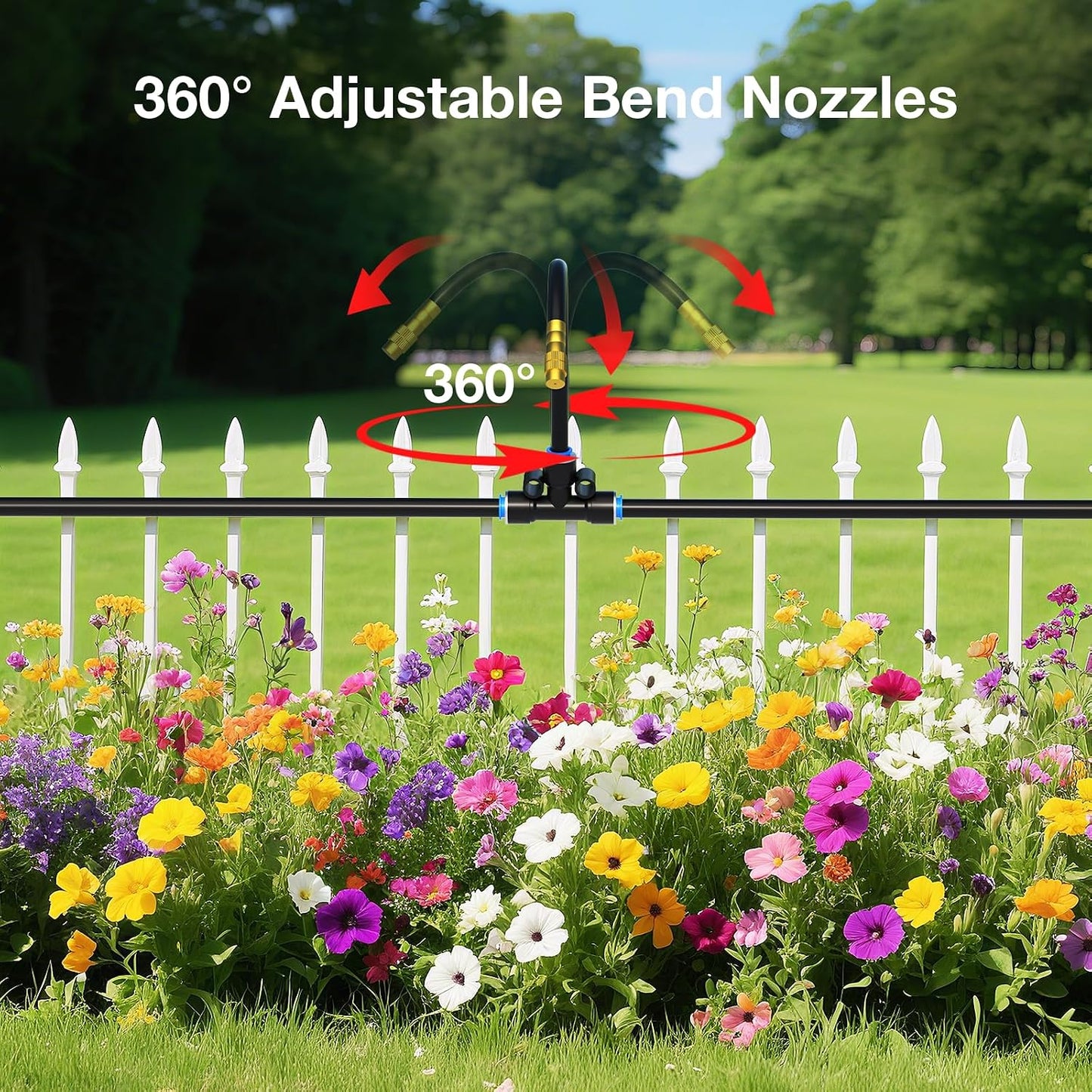 360° Drip Irrigation Misting Copper Nozzles for 1/4" Irrigation Tubing