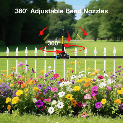 360° Drip Irrigation Misting Copper Nozzles for 1/4" Irrigation Tubing