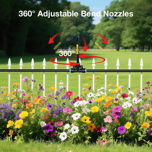 360° Drip Irrigation Misting Copper Nozzles for 1/4" Irrigation Tubing