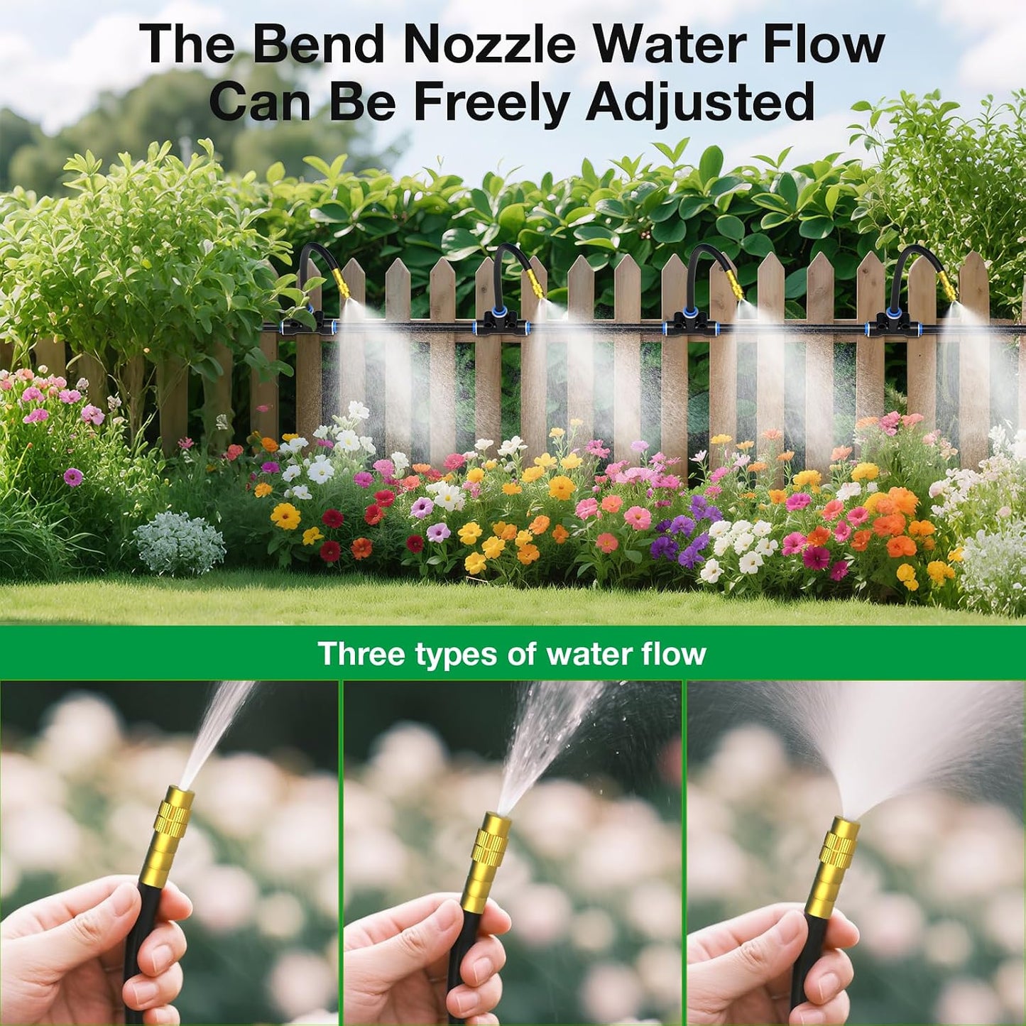 360° Drip Irrigation Misting Copper Nozzles for 1/4" Irrigation Tubing