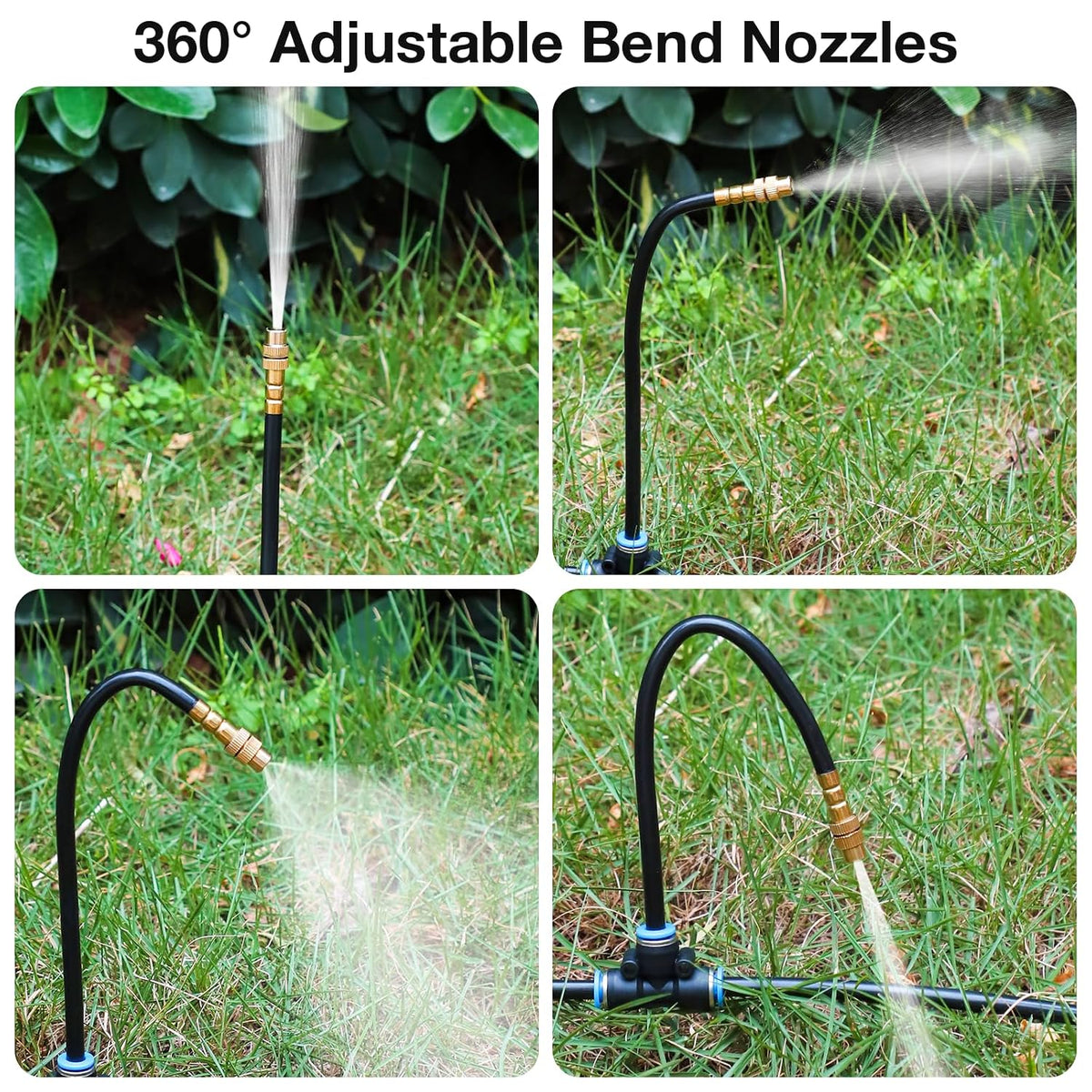 360° Drip Irrigation Misting Copper Nozzles for 1/4" Irrigation Tubing