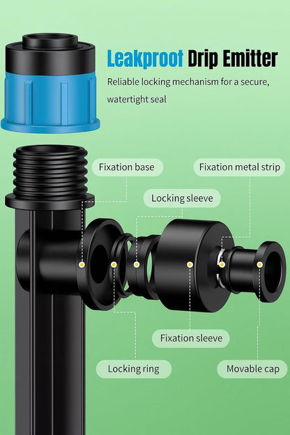 360° Drip Irrigation Misting Copper Nozzles for 1/4" Irrigation Tubing