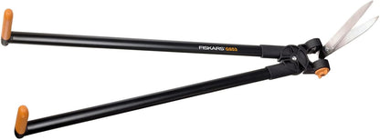 PowerLever Grass and Hedge Shear GS53, Multifunctional Hedge and Lawn Scissors, Range up to 2.5 m, Black/Orange, 1001565